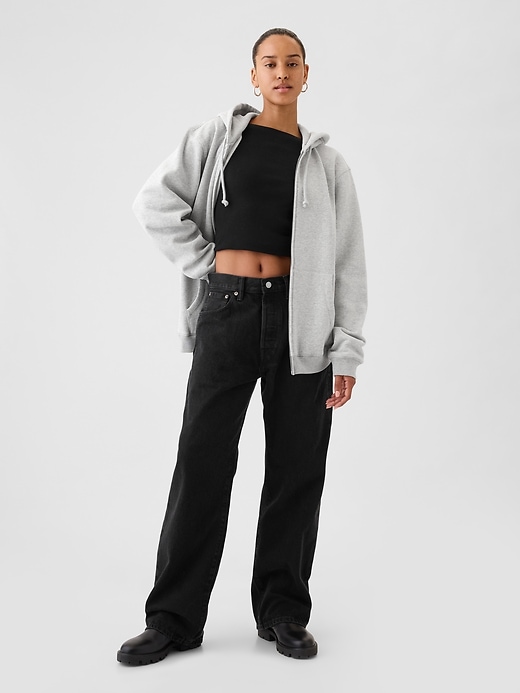 felpa con cappuccio vintagesoft zip per adulti
