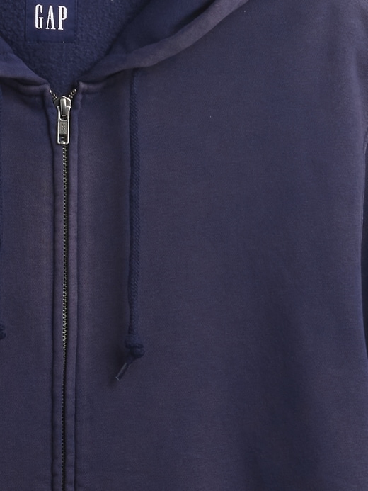 felpa con cappuccio vintagesoft zip per adulti