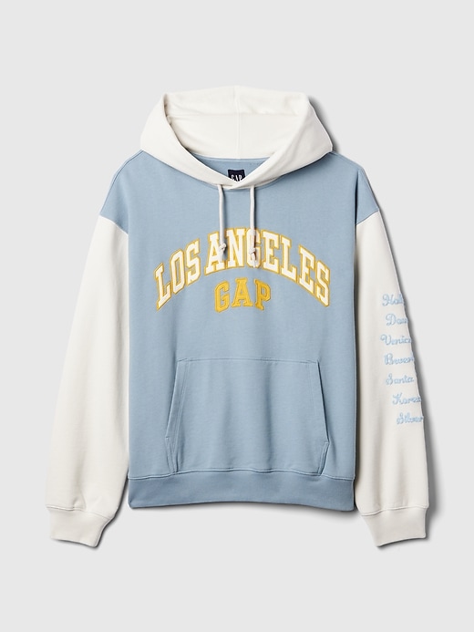 felpa con cappuccio con logo gap los angeles city
