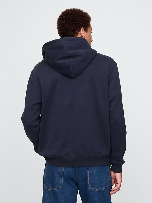 felpa con cappuccio e zip intera con logo vintagesoft arch per adulti