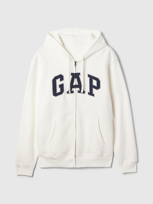 felpa con cappuccio e zip intera con logo vintagesoft arch per adulti