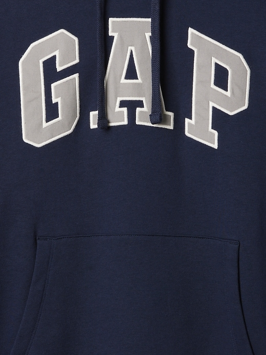 felpa con cappuccio vintagesoft arch logo per adulti