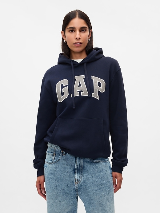 felpa con cappuccio vintagesoft arch logo per adulti