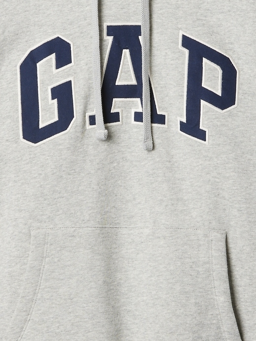 felpa con cappuccio vintagesoft arch logo per adulti