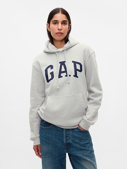 felpa con cappuccio vintagesoft arch logo per adulti