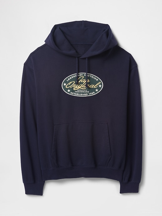 felpa con cappuccio con logo originale gap