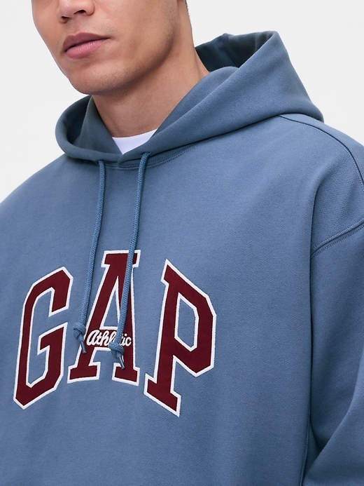 felpa con cappuccio heavyweight gap athletic logo