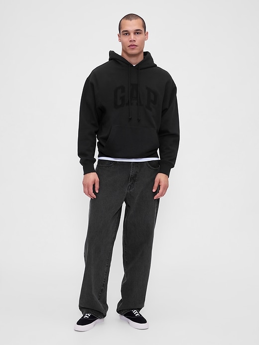 felpa con cappuccio heavyweight gap athletic logo