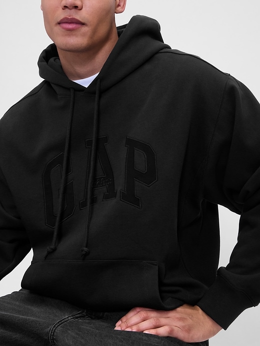 felpa con cappuccio heavyweight gap athletic logo