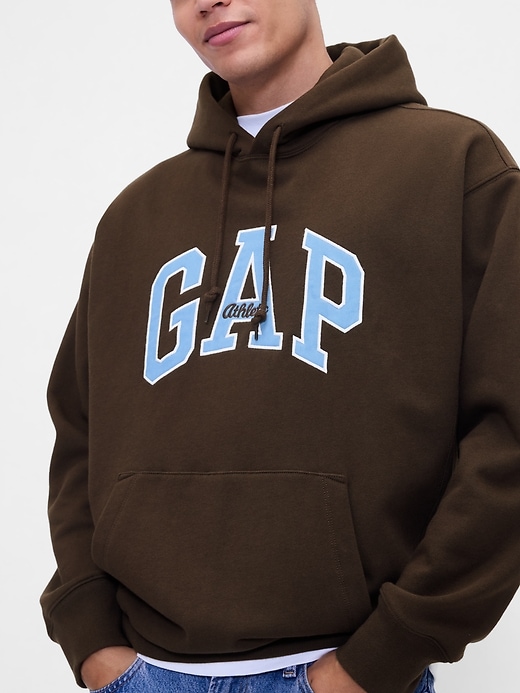 felpa con cappuccio heavyweight gap athletic logo