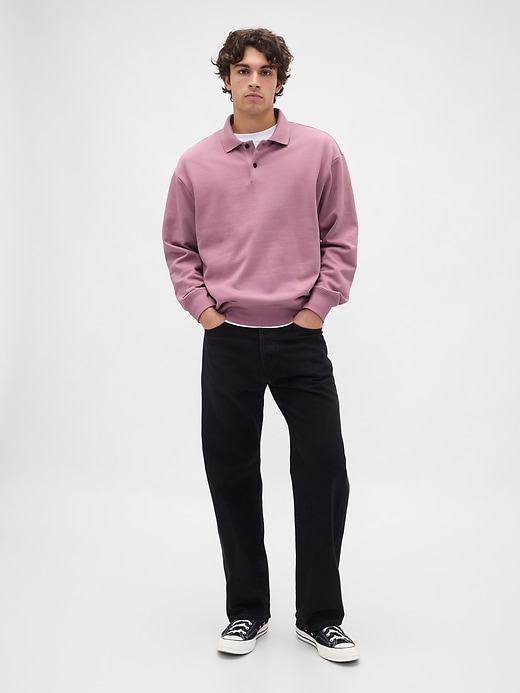 felpa polo oversize pesante