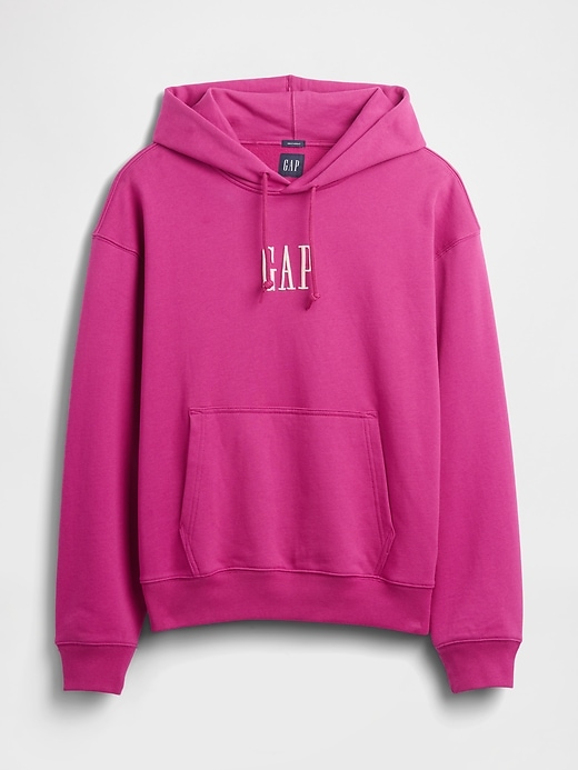 felpa con cappuccio oversize con logo pesante