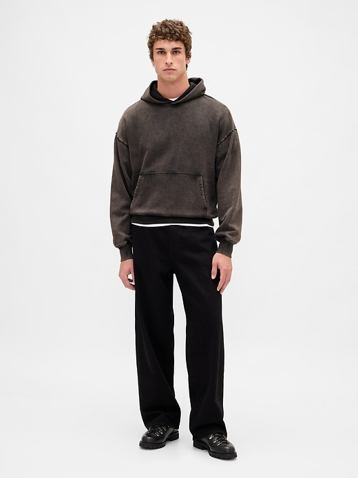 felpa con cappuccio oversize pesante