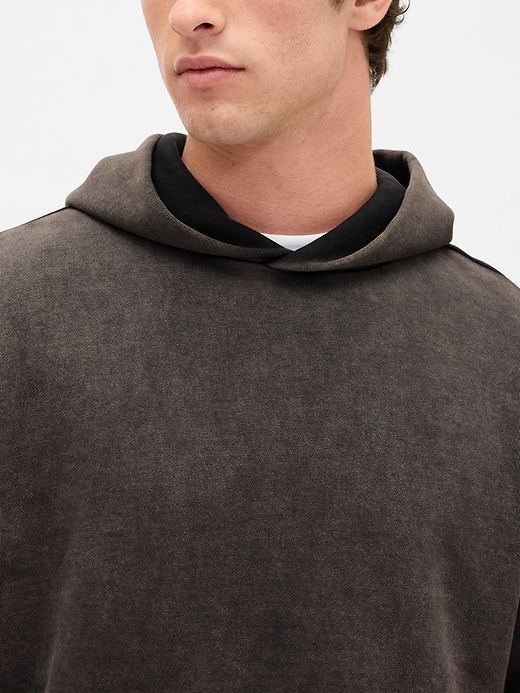 felpa con cappuccio oversize pesante