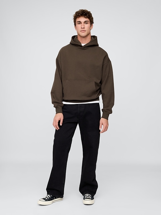 felpa con cappuccio oversize pesante