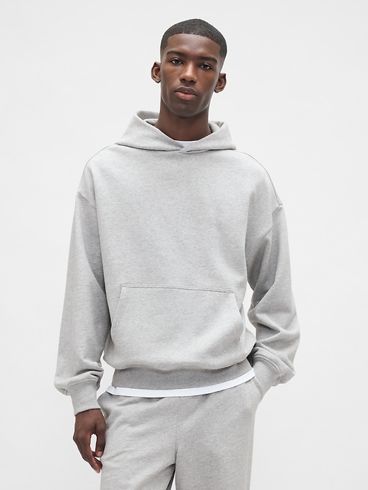felpa con cappuccio oversize pesante