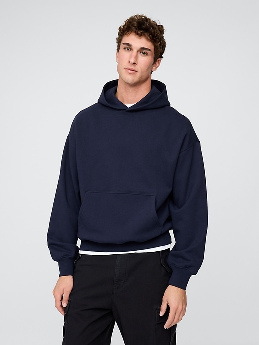 felpa con cappuccio oversize pesante