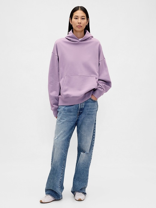 felpa con cappuccio oversize pesante