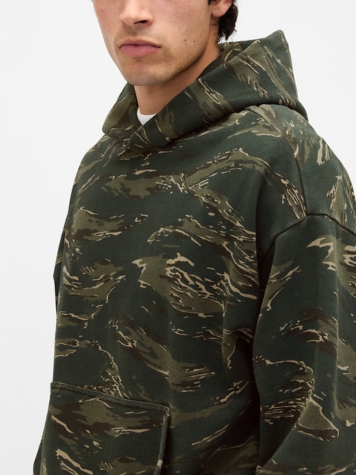 felpa con cappuccio oversize pesante