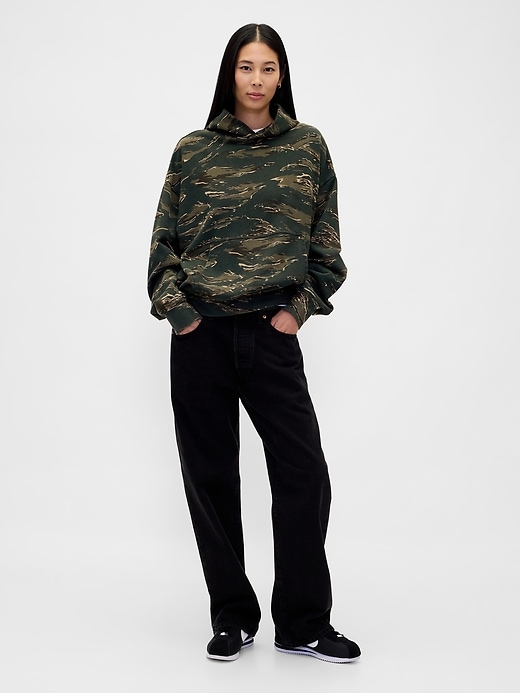 felpa con cappuccio oversize pesante