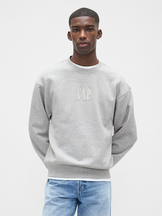 felpa con logo oversize pesante