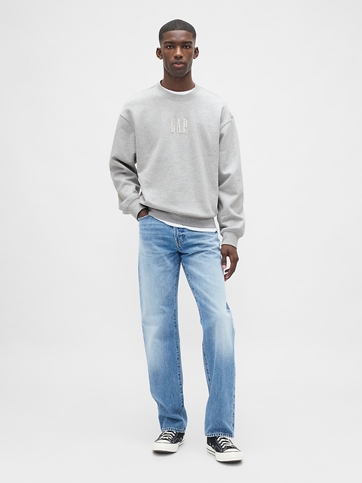 felpa con logo oversize pesante