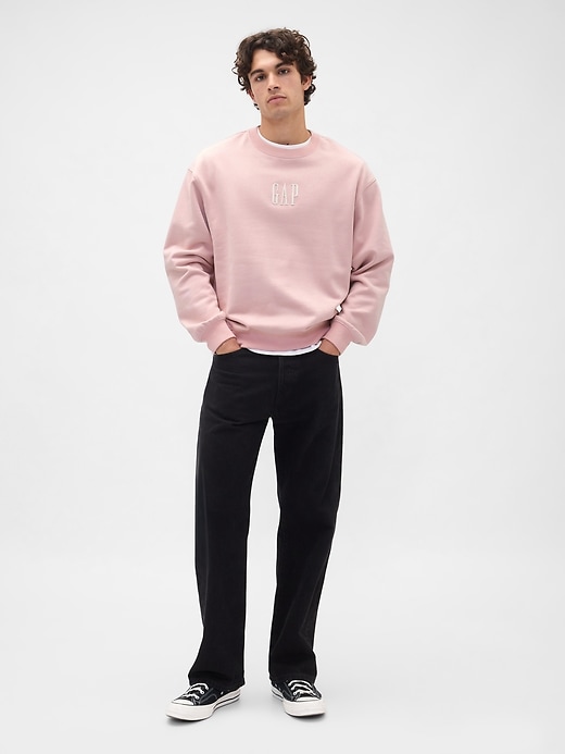 felpa con logo oversize pesante