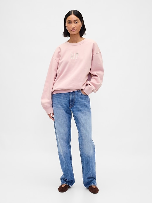 felpa con logo oversize pesante
