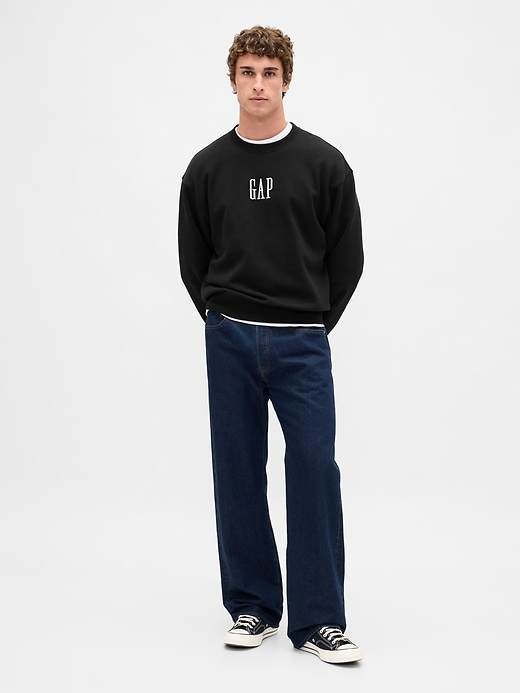 felpa con logo oversize pesante