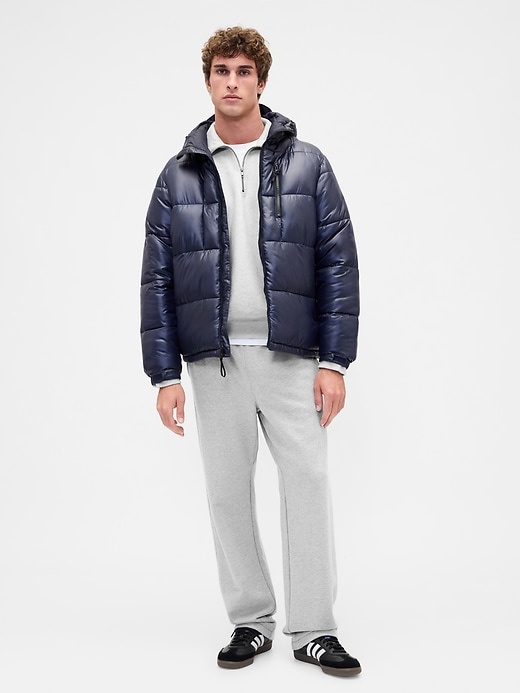 pullover oversize pesante con cerniera a un quarto