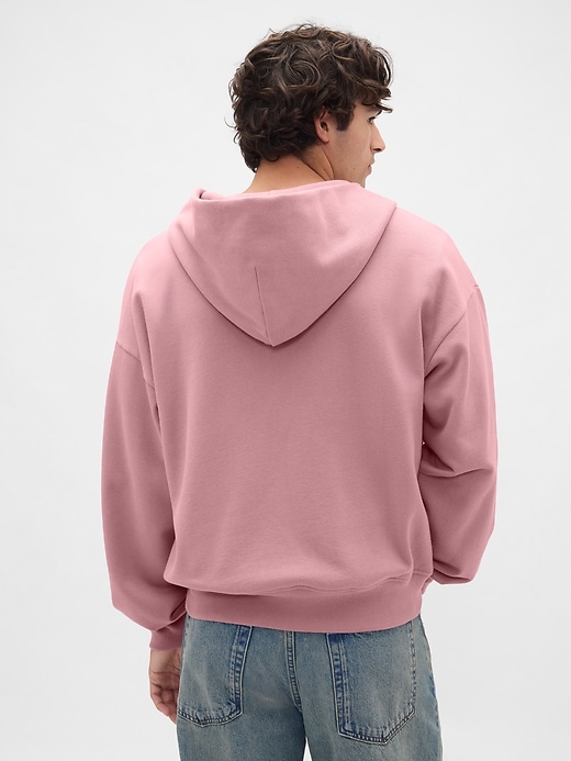 felpa con cappuccio oversize pesante con zip