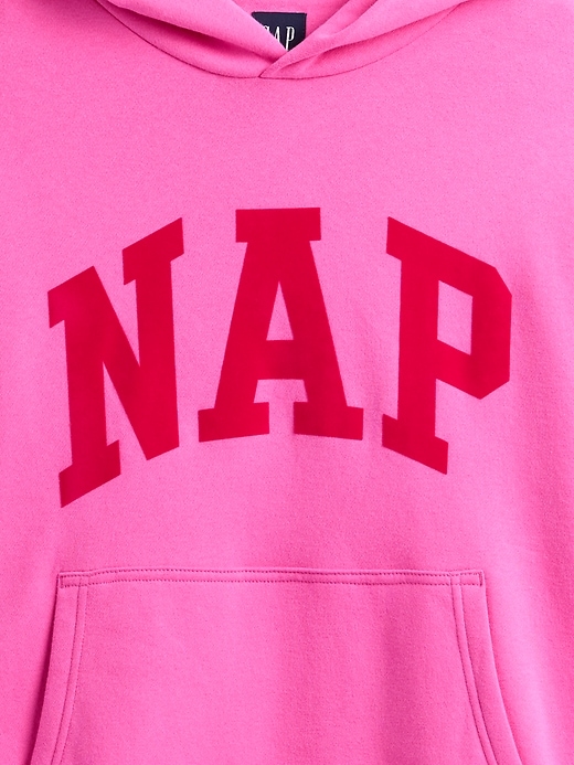 felpa con cappuccio con logo nap vintagesoft