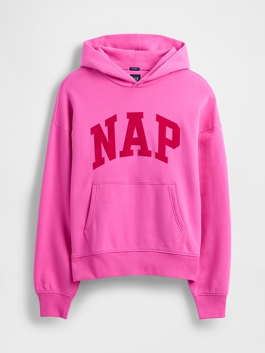 felpa con cappuccio con logo nap vintagesoft