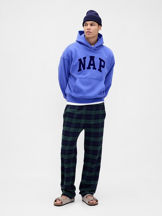 felpa con cappuccio con logo nap vintagesoft