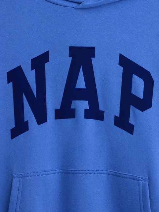 felpa con cappuccio con logo nap vintagesoft
