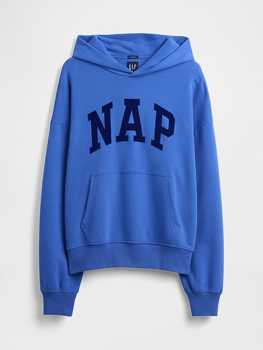 felpa con cappuccio con logo nap vintagesoft