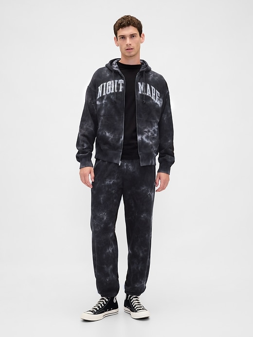 felpa con cappuccio e zip pesante the nightmare before christmas di tim burton di gap × disney