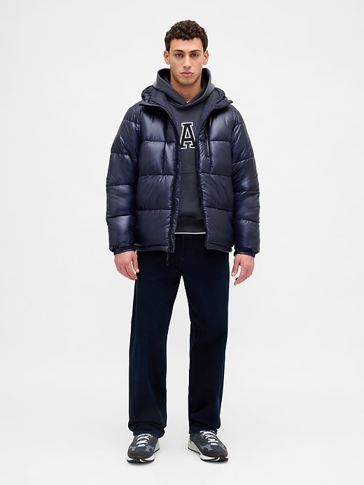 felpa con cappuccio oversize con logo pesante