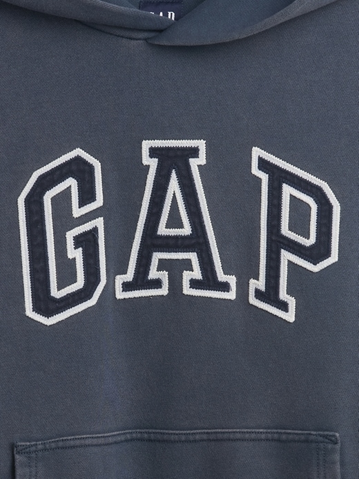 felpa con cappuccio oversize con logo pesante