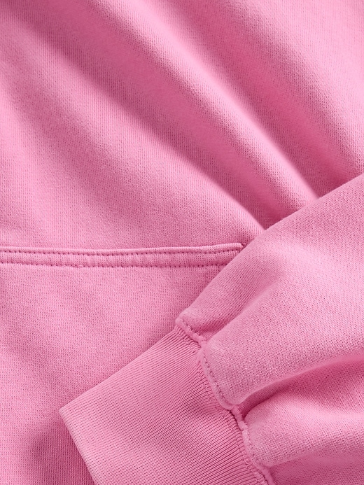 felpa con cappuccio oversize pesante con zip corta