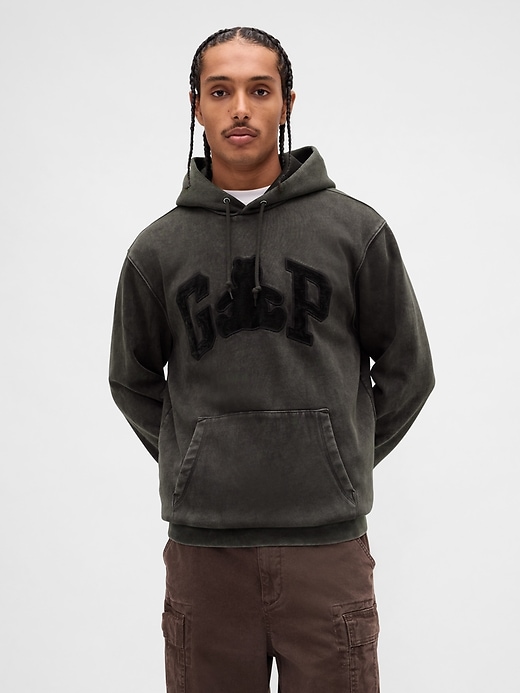 felpa con cappuccio vintagesoft brannan bear logo