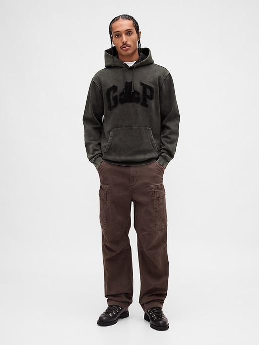 felpa con cappuccio vintagesoft brannan bear logo