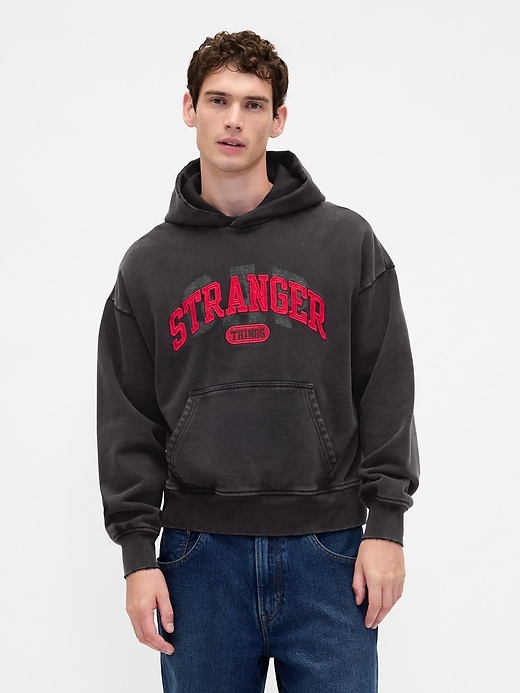 felpa con cappuccio pesante per adulti di stranger things