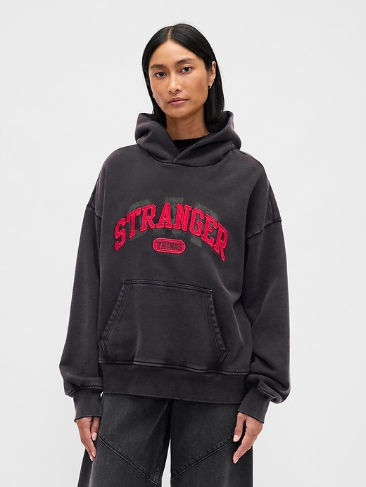 felpa con cappuccio pesante per adulti di stranger things