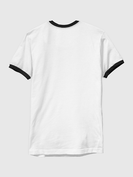 maglietta con logo grafico jurassic park classic ringer