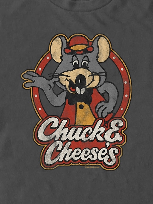 maglietta grafica con logo retrò chuck e cheese