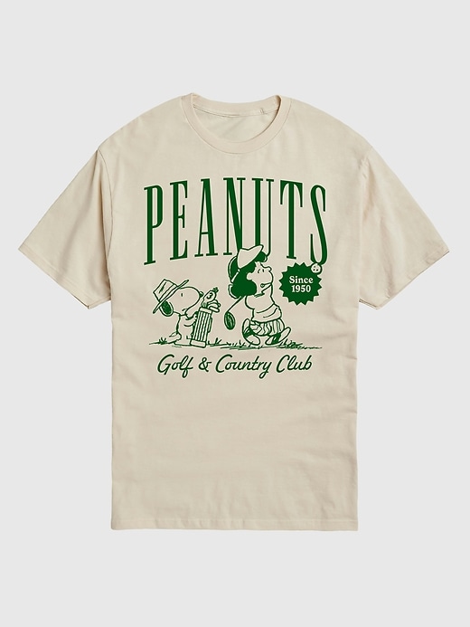 maglietta grafica a maniche corte snoopy e lucy del peanuts golf club