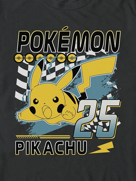 maglietta grafica pokemon pikachu racing
