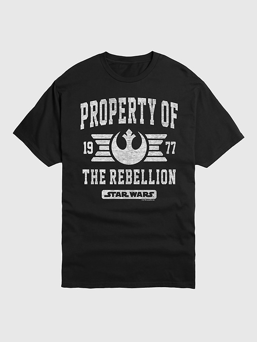 maglietta a maniche corte property of rebellion di star wars