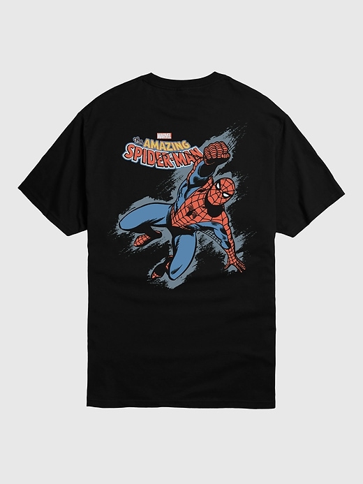 maglietta a maniche corte marvel grunge spiderman